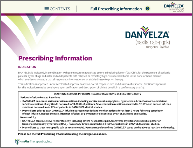 Download the DANYELZA Prescribing InformaNon