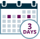 3-day calendar icon